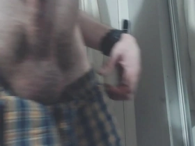 Roommate shows his asshole & farts as joke, didn't know i recorded his cumshot