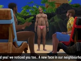 Married hot stranger get ass and face fucked in a nude beach