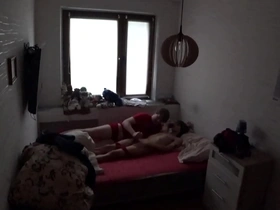 Finally caught my crypto-gay colleagues on a set up camera while sleepover in my place