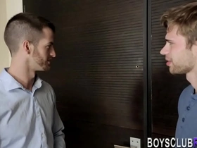 Gay stud jizzing hunks ass