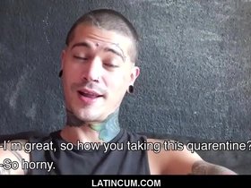 Amateur tattooed twink latino boy fucked by neighbor during coronavirus lockdown - kendro