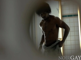 Spying on bbc's hot shower and caught