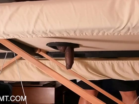 Milking guy on milking table