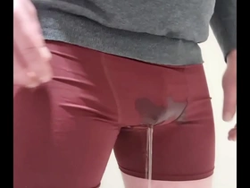 Pissing in underwear and mastrubating