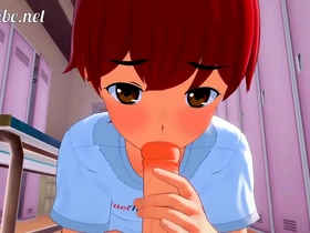 Yaoi 3d - naru x shiro [yaoiotube's mascot] handjob, blowjob & anal