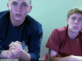 Two boys spanked and caned