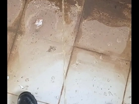 Pissing guy on a abandoned house